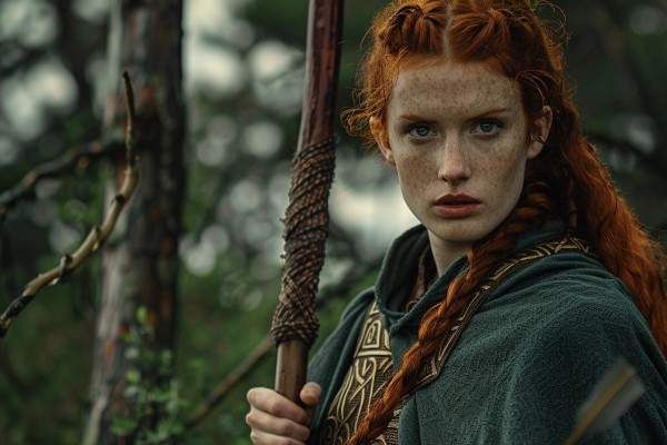 artwork of the Celtic queen, Boudica