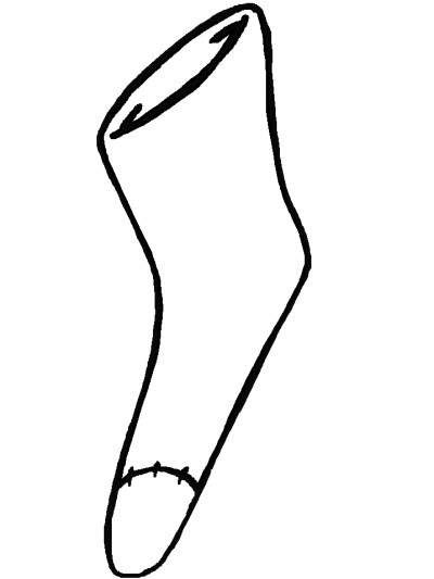 Christmas stocking coloring page