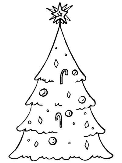 Christmas Trees Coloring Pages