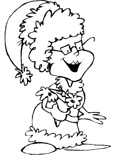 Mrs. Santa Claus coloring page