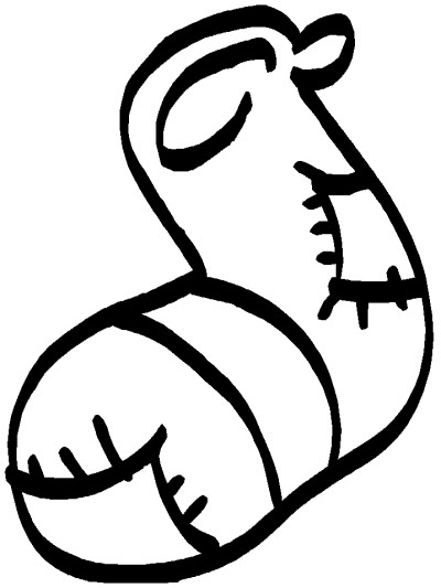 Christmas stocking coloring page