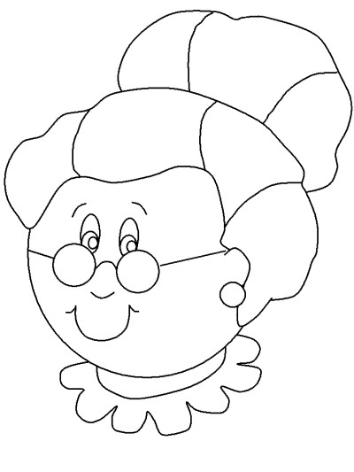 Mrs. Santa Claus coloring page
