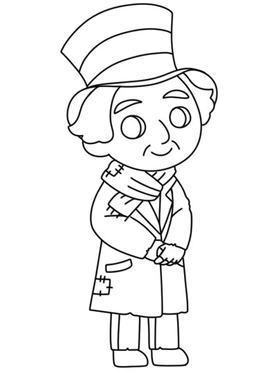 Bob Cratchit coloring page