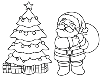 Twas the Night Before Christmas Coloring Pages