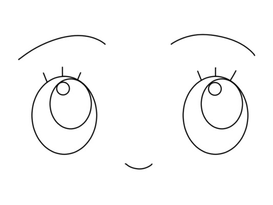 coloring page of eyes