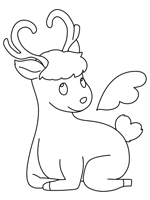Rudolph the Red-Nosed Reindeer coloring page
