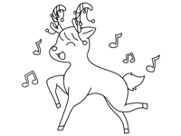 Rudolph the Red-Nosed Reindeer coloring page