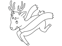 Rudolph the Red-Nosed Reindeer coloring page