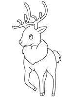 Rudolph the Red-Nosed Reindeer coloring page