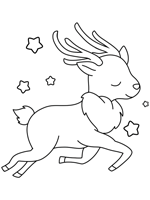 Rudolph the Red-Nosed Reindeer coloring page