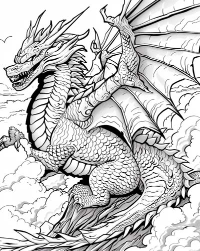 Kaiju coloring page | Varan