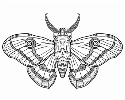 mothra coloring page