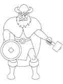 Danish vikings coloring pages