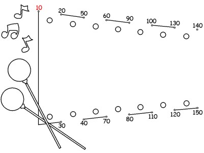 xylophone connect the dots worksheet