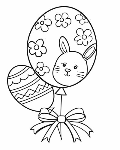 Easter egg coloring page