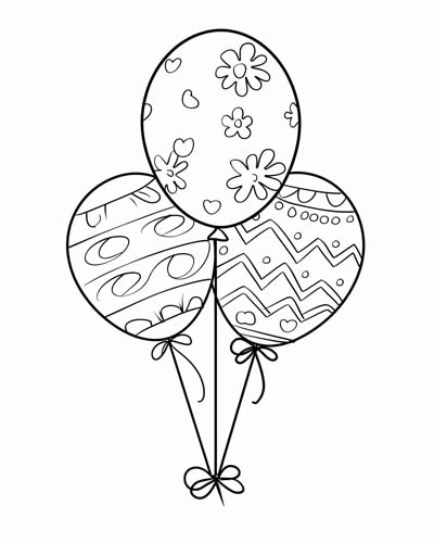 Easter egg coloring page