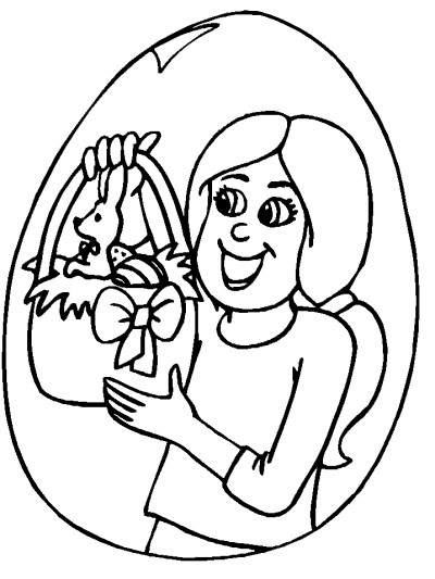 Easter coloring page