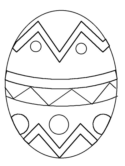 easter egg coloring page