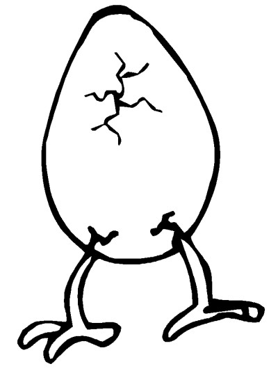 egg hatching coloring page