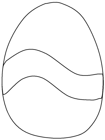 Easter egg coloring page