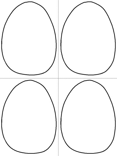 Easter egg coloring page