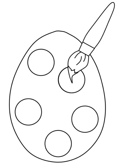 easter egg coloring page