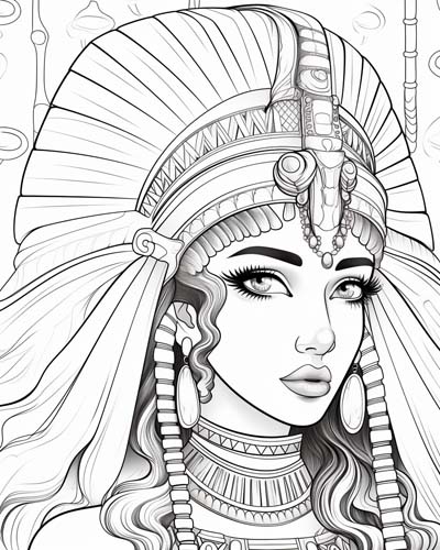 Cleopatra coloring page