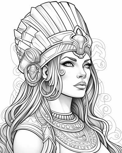 Cleopatra coloring page