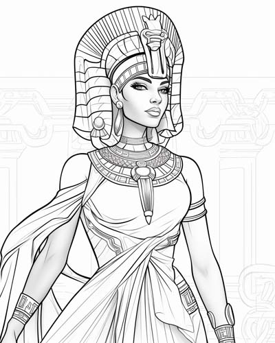 Cleopatra coloring page