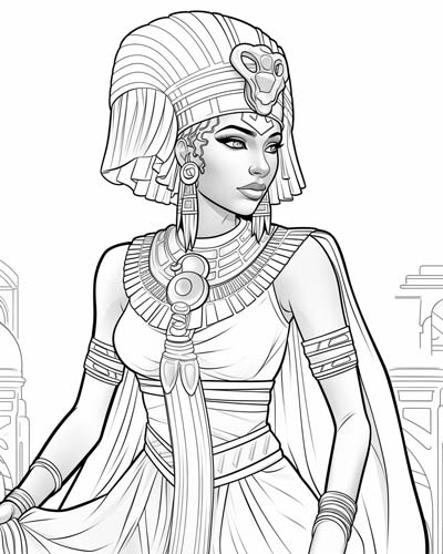 Cleopatra coloring page