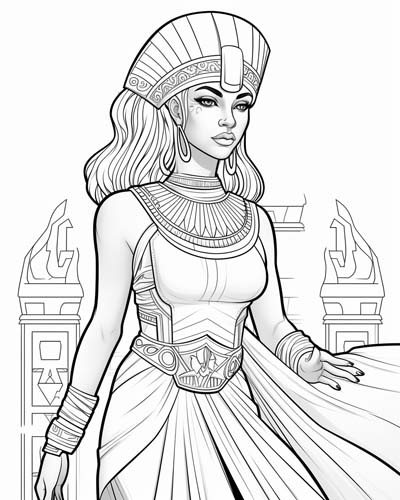 Cleopatra coloring page