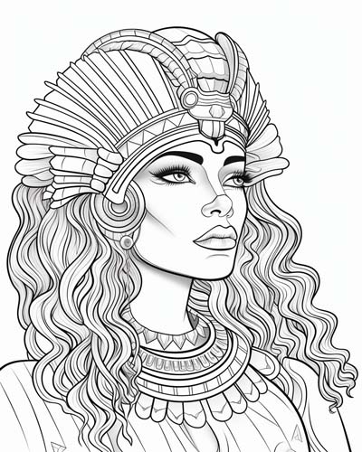 Cleopatra coloring page