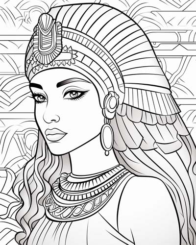Cleopatra coloring page