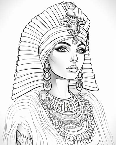 Cleopatra coloring page