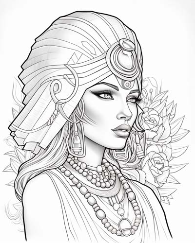 Cleopatra coloring page