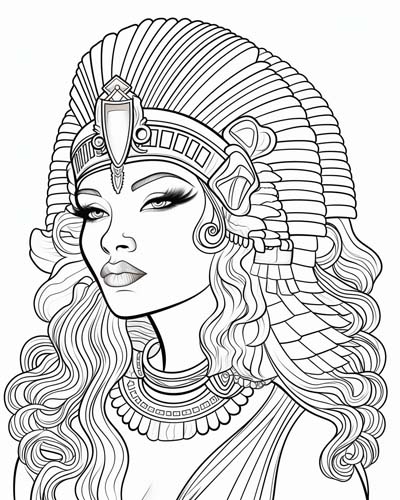 Cleopatra coloring page