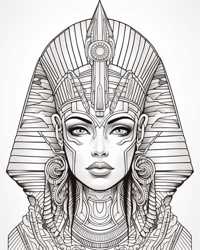 Cleopatra coloring page