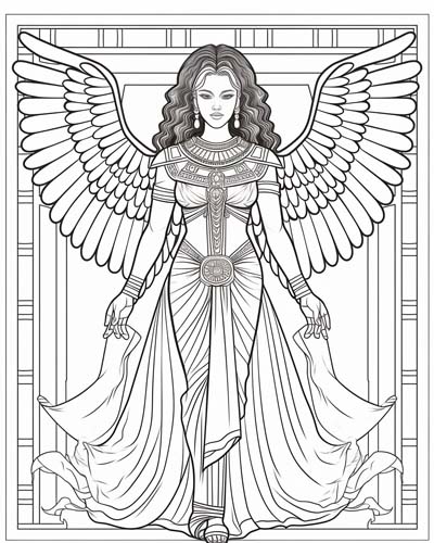 Isis coloring page