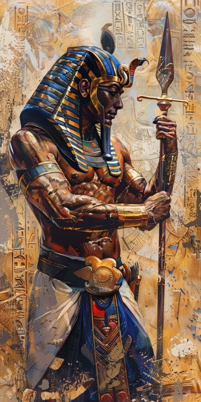 artwork of Pharoah Ramses the Great