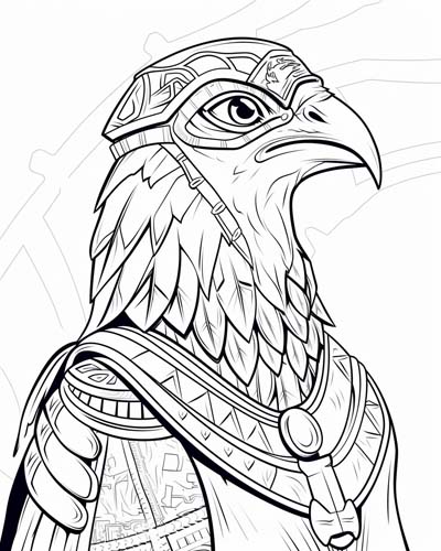 Ra coloring page