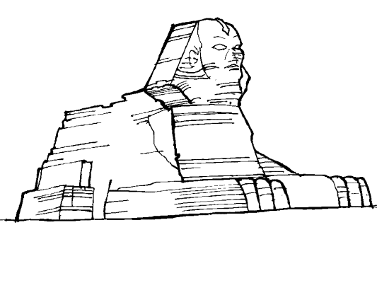 sphinx coloring page