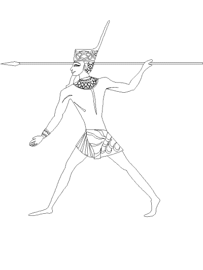 spear coloring page