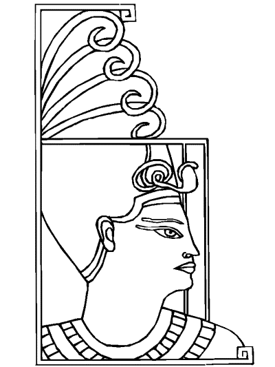 Pharoah coloring page