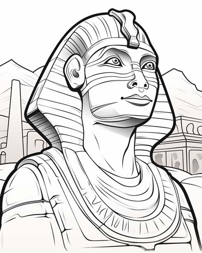 sphinx coloring page