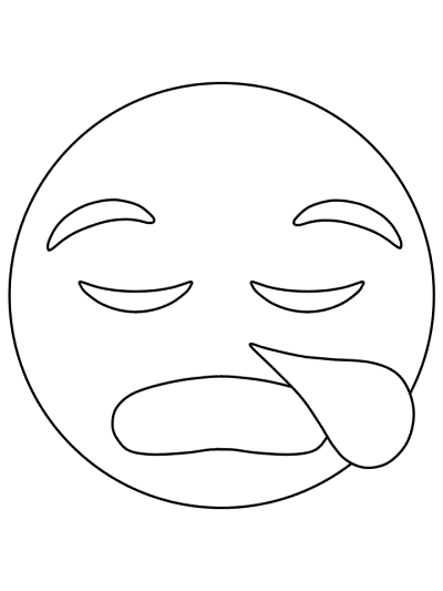 emoji coloring page: annoyed