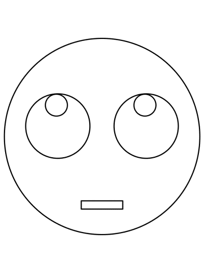 emoji coloring page: big eyes