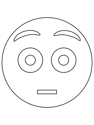 emoji coloring page: big eyes