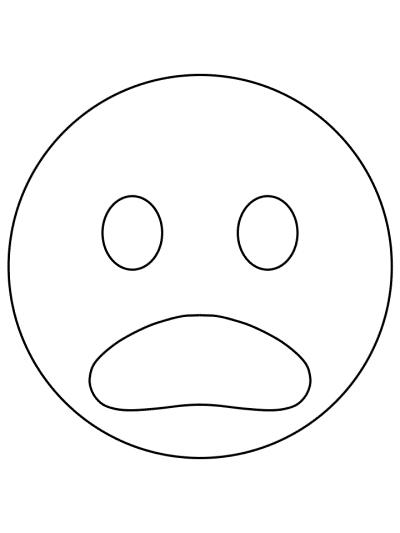 emoji coloring page: shocked