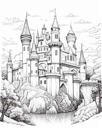 Camelot coloring page