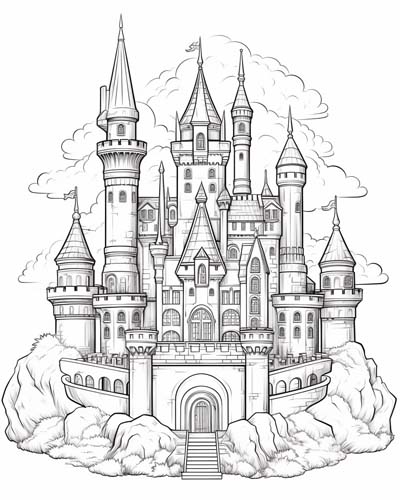 Camelot coloring page